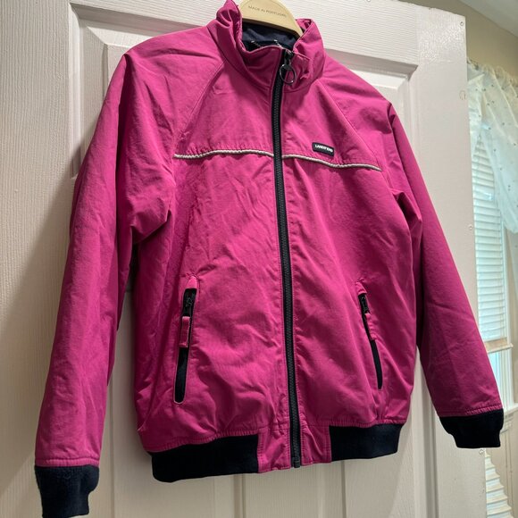 Lands End Nylon Fleece Girls Bomber Jacket - Picture 2 of 6